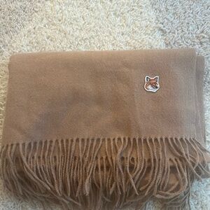Maison kitsune wool scarf - brand new